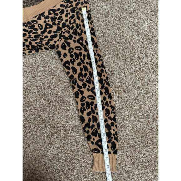 Nine West Leopard Print Women's Cardigan Overcoat Jacket - Size Small - Picture 4 of 4